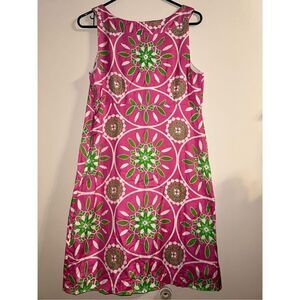 Lily Pulitzer gather round hibiscus dress size 10